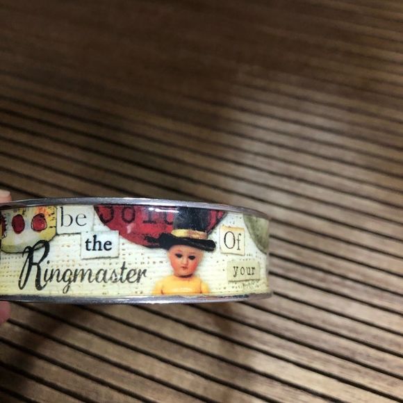 SALLY JEAN CIRCUS THEMED BANGLE - Picture 1 of 4